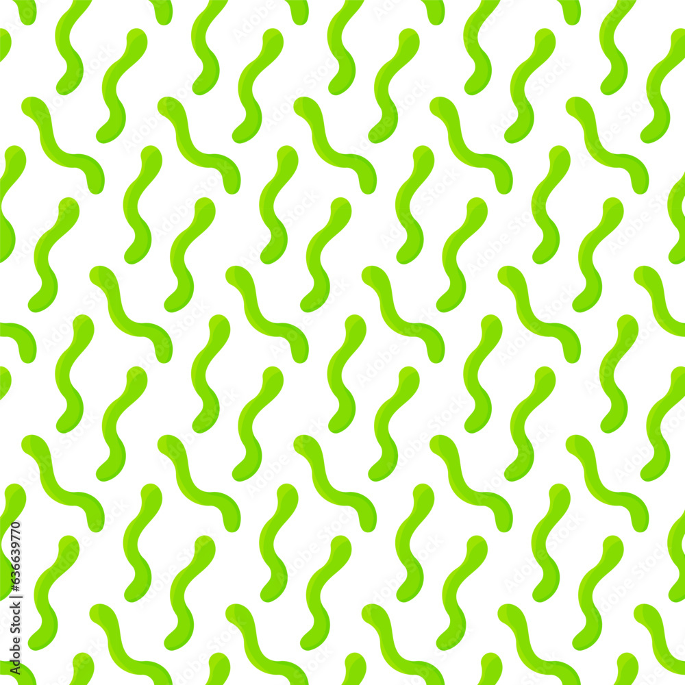 gummy worm sweet halloween green pattern textile