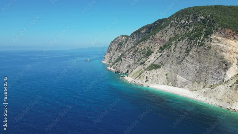 Montenegro Coastline of the Adriatic Sea at summer time. Natural landscapes of Montenegro. Balkans. Europe. Montenegro Coastline of the Adriatic Sea at summer time. Natural landscapes of Montenegro. Balkans. Europe.