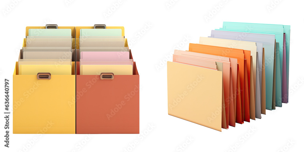 transparent background with Manila Folders transparent background with Manila Folders