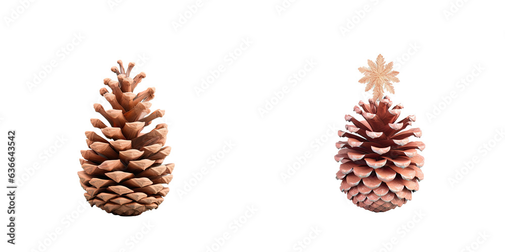Pine cone or ornament alone on transparent background Pine cone or ornament alone on transparent background