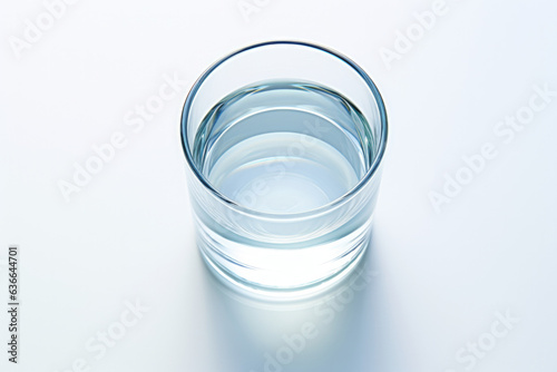 water glass isolated on the white background