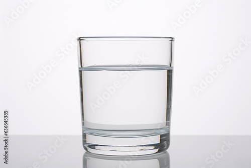 Wallpaper Mural Glass of water with white background. Torontodigital.ca