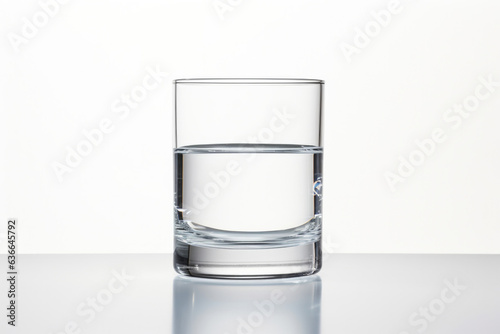water glass isolated on the white background