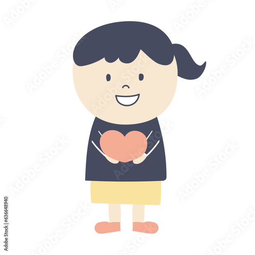 girl with heart