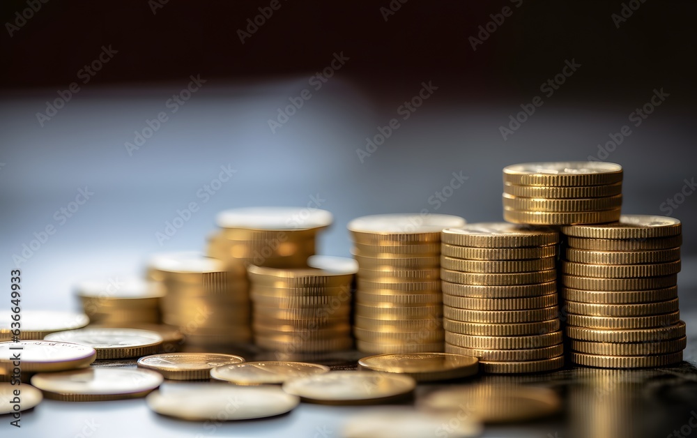 Gold Bars investment financial strategy concept, gold coin, and virtual trading graph, stock market trading, cryptocurrency exchange, a fund for future Gold Bars investment financial strategy concept, gold coin, and virtual trading graph, stock market trading, cryptocurrency exchange, a fund for future