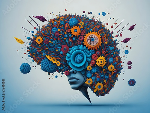 A vivid representation of the ADHD concept, highlighting elements of focus, distraction, and brain functioning. The image encompasses the complex nature of this cognitive condition