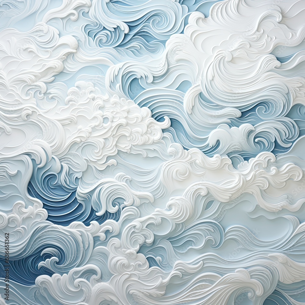 pattern with waves pattern with waves
