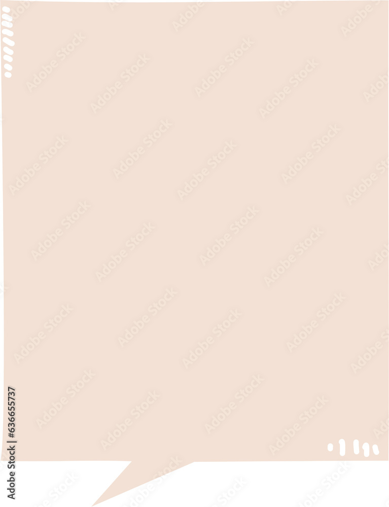 Obraz premium Colorful pastel color speech bubble balloon icon sticker memo keyword planner text box banner, flat png transparent element design