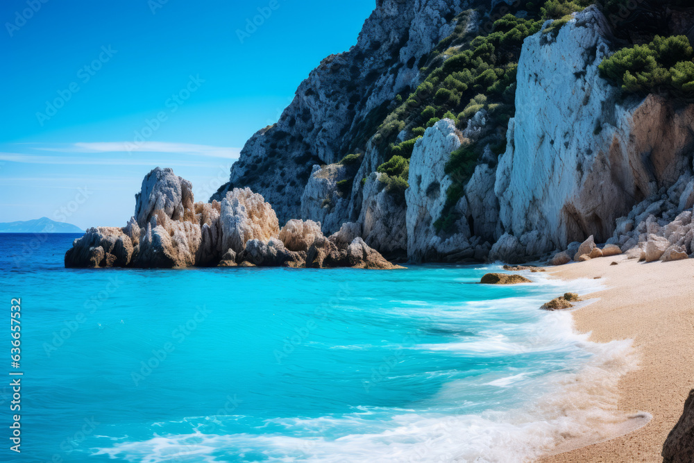 Cala goloritze beach in Baunei, Sardinia, Italy