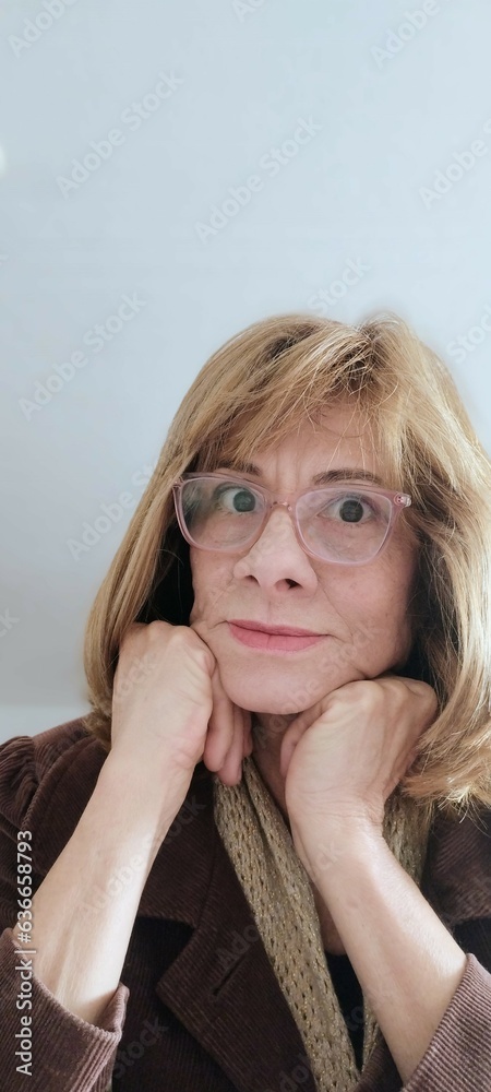 portrait of an elderly woman portrait of an elderly woman
