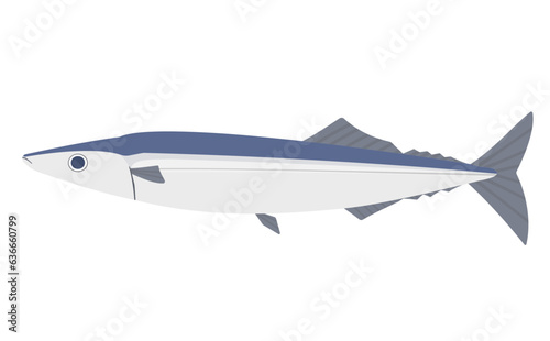 秋刀魚のイラスト