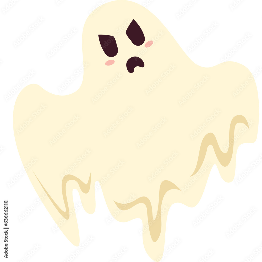 Obraz premium Illustration Ghost Cute Helloween Characters