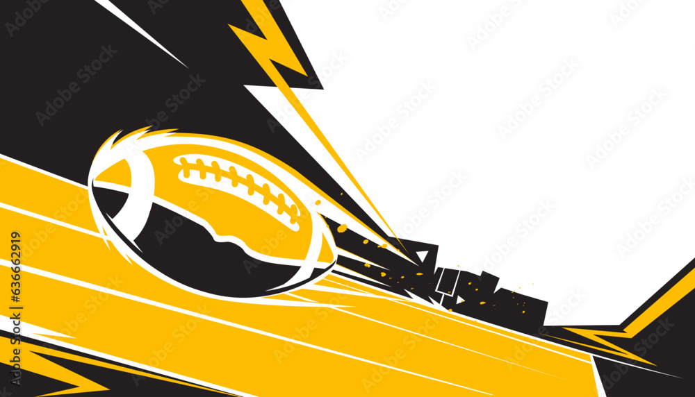 American football abstract background design. Sports concept