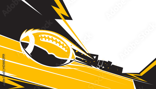 American football abstract background design. Sports concept