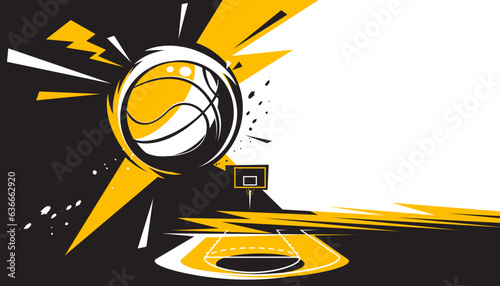 Basketball background design. The sport concept