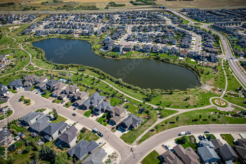 Aerial Majesty: Stonebridge, Saskatoon, Saskatchewan Expanse photo