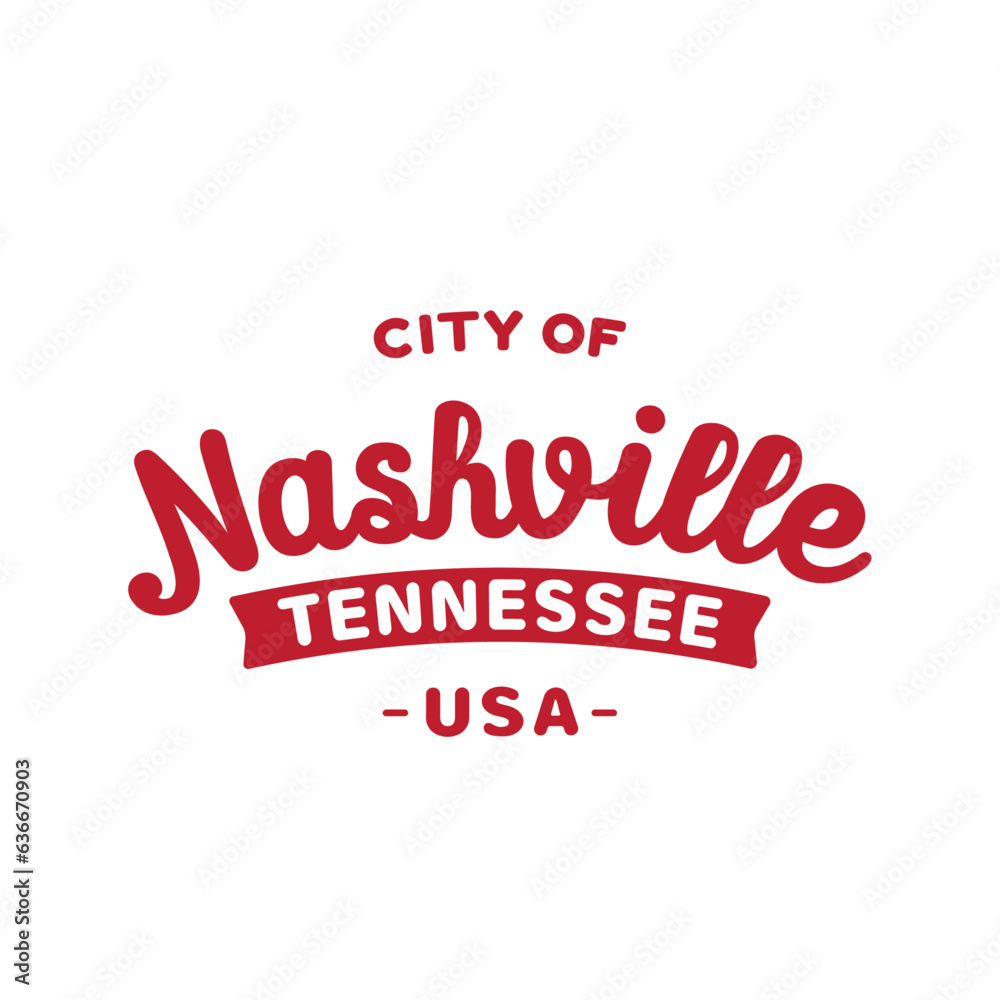 Nashville lettering design template. Nashville, Tennessee typography design. Vector and illustration. Nashville lettering design template. Nashville, Tennessee typography design. Vector and illustration.