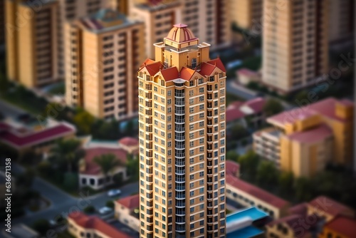 miniature of a tall building