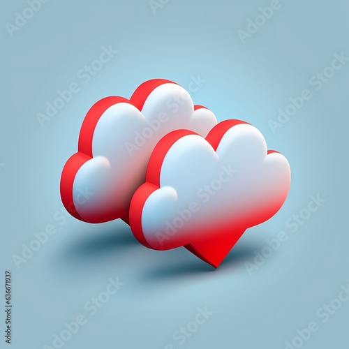 Heart valentine day icon, r...
