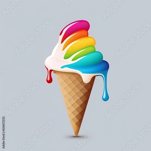 Ice cream delicious, sweet ...