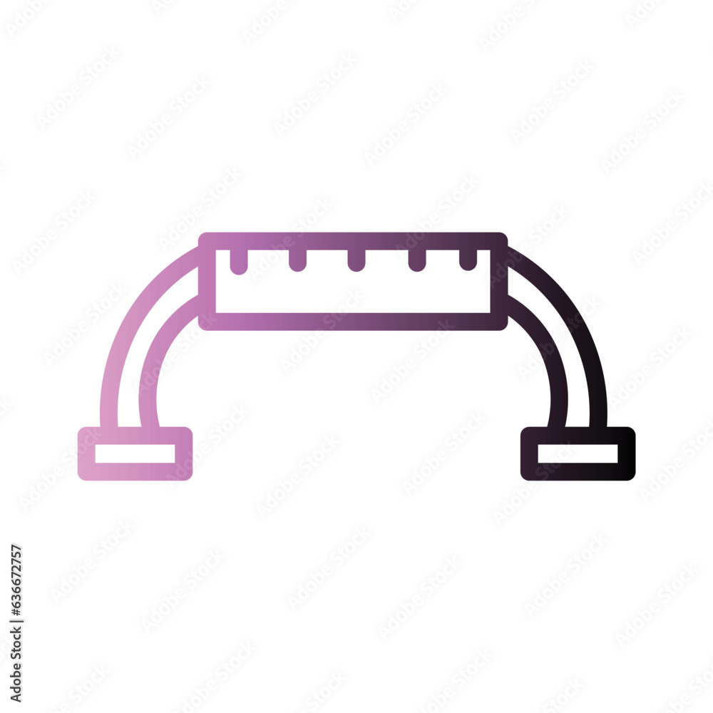 Fitness Gym Sport Gradient Line Icon Fitness Gym Sport Gradient Line Icon