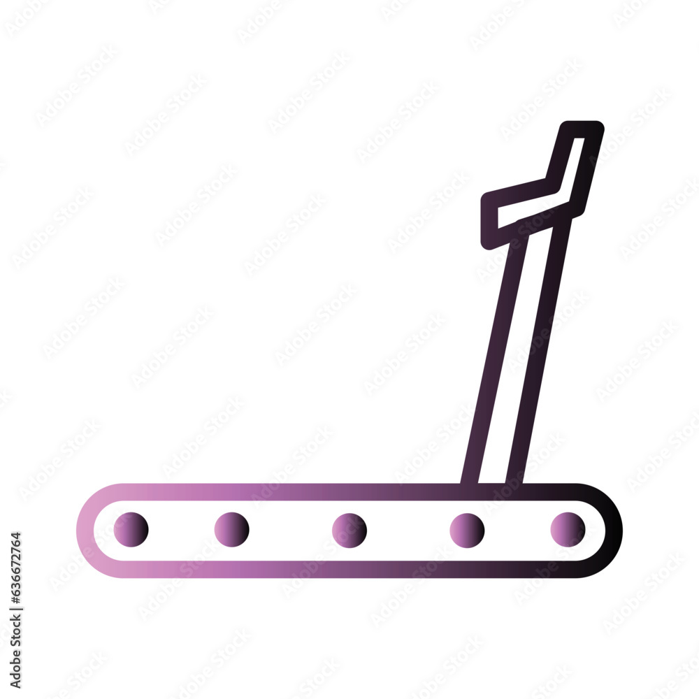 Fitness Gym Sports Gradient Line Icon Fitness Gym Sports Gradient Line Icon