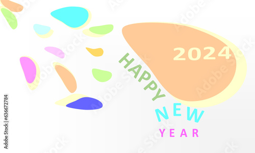 new year background banner 2024 minimal