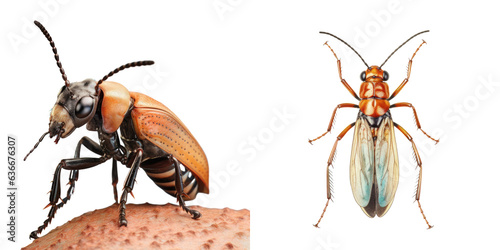 Staphylinidae against a transparent background photo