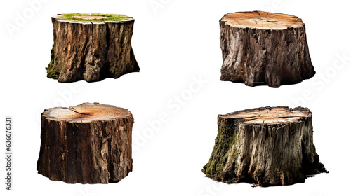 tree stump Generative AI