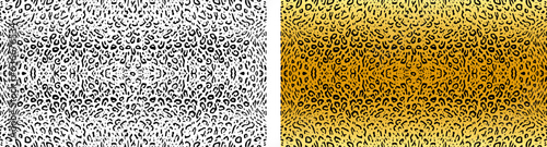 Seamless leopard skin abstract pattern. Black and white and colour leopard pattern print design. Safari animal fabric motif for fashion