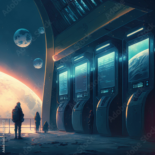 Exploring an extraterrestrial enclave: a traveller's odyssey on a futuristic alien planet