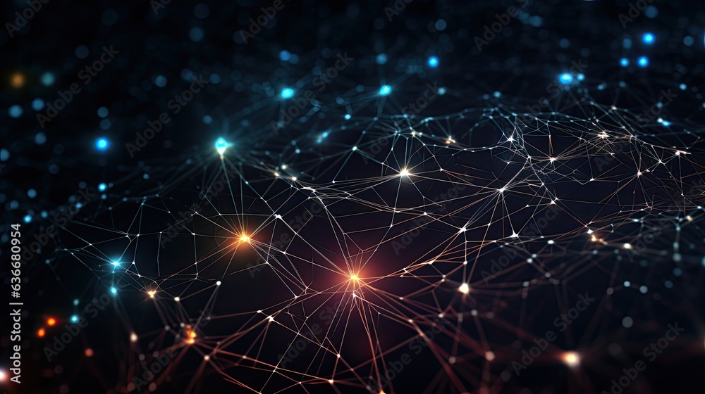 An image of a luminous network of plexuses showing intertwined connections. An image of a luminous network of plexuses showing intertwined connections.