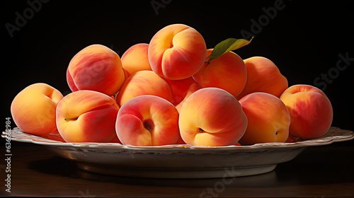 Peaches, The Essence of Nature\'s Bounty: Exploring the Sweet and Nutritious World of Peaches. High Resolution