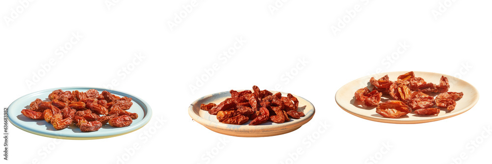 Ceramic Plate with Sun Dried Tomatoes Ceramic Plate with Sun Dried Tomatoes
