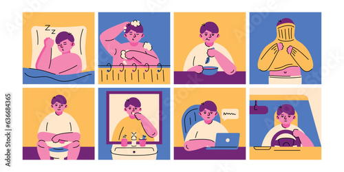 Everyday routine color concepts