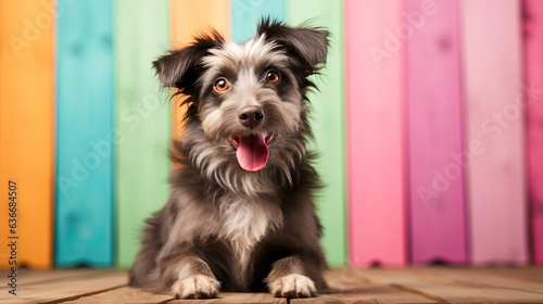 Happy adorable dog, generat...