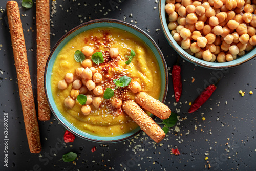 Green chickpea soup as and ...