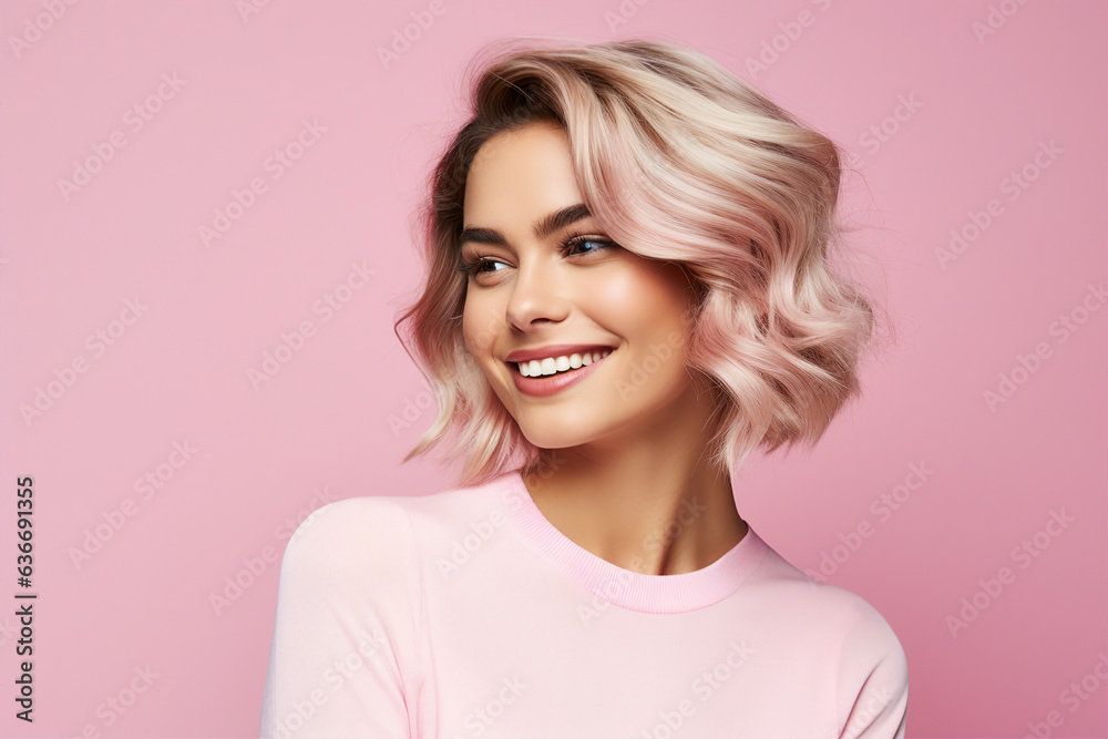 Generative ai collage image of attractive lady enjoy spa salon procedure Generative ai collage image of attractive lady enjoy spa salon procedure