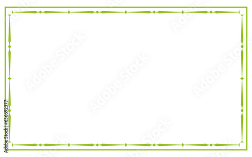 vector green frame for text, photo or congratulation