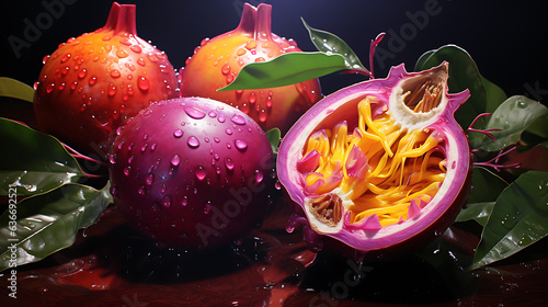 Passion Fruits, The Essence of Nature's Bounty: Exploring the Sweet and Nutritious World of Passionfruits. High Resolution