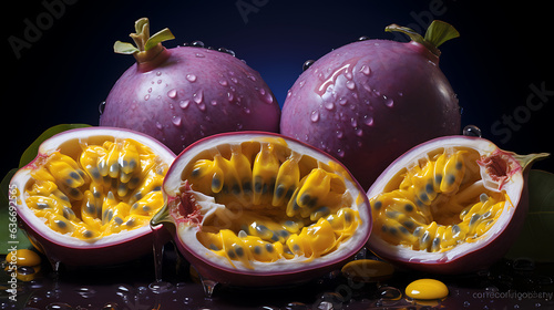 Passion Fruits, The Essence of Nature's Bounty: Exploring the Sweet and Nutritious World of Passionfruits. High Resolution