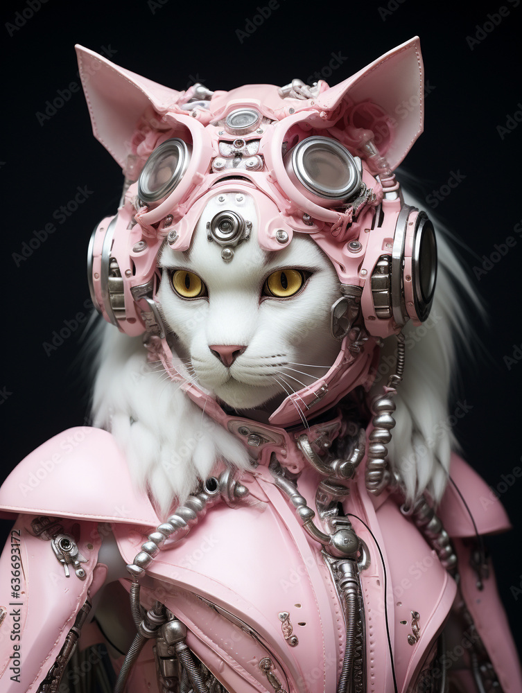 Cyber Wild Cat: Unveiling AI's Striking Animal Fashion Portraits Cyber Wild Cat: Unveiling AI's Striking Animal Fashion Portraits