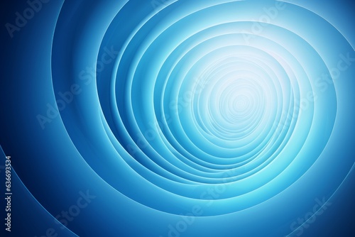 a vibrant blue background with a mesmerizing spiral design