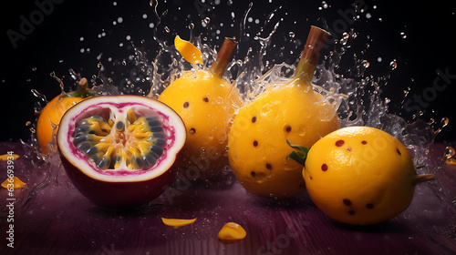 Passion Fruits, The Essence of Nature's Bounty: Exploring the Sweet and Nutritious World of Passionfruits. High Resolution