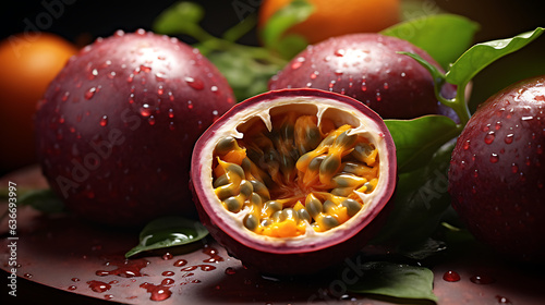 Passion Fruits, The Essence of Nature's Bounty: Exploring the Sweet and Nutritious World of Passionfruits. High Resolution