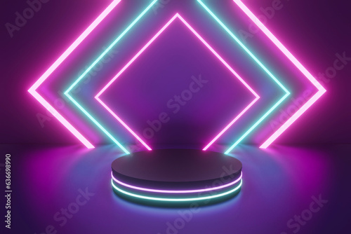 3d render Abstract scene background. Product presentation, mockup, show cosmetic product, Podium, stage pedestal or platform.