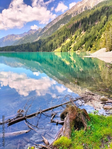 Lake and mountains