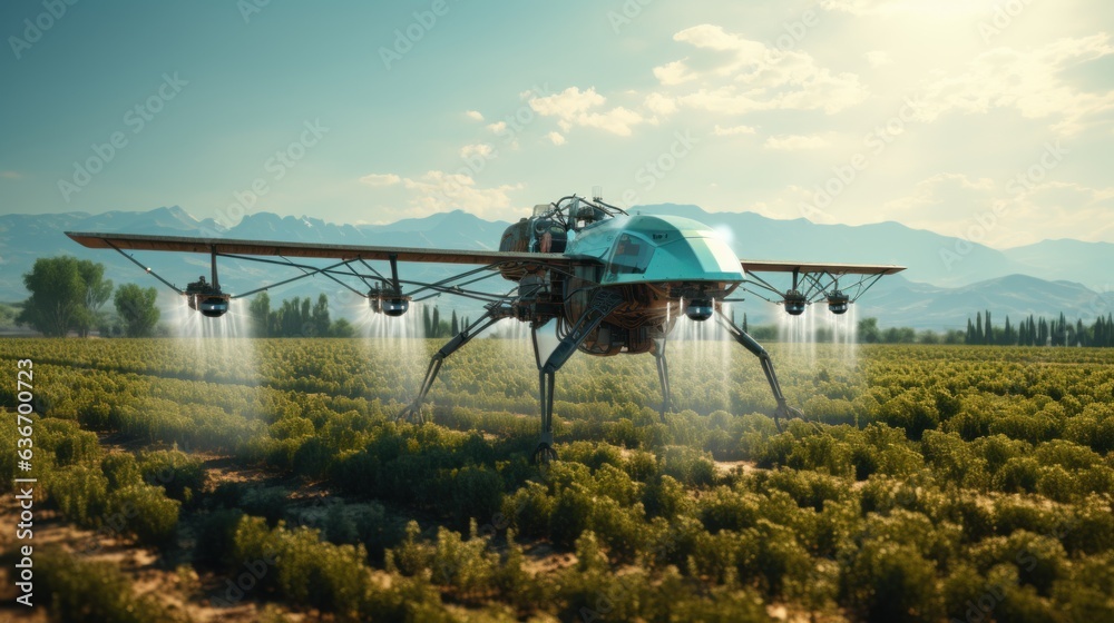 Generative AI technology ushers in an era of smart farming, where drones take to the skies to water fields, marking a transformative leap in crop cultivation. Generative AI technology ushers in an era of smart farming, where drones take to the skies to water fields, marking a transformative leap in crop cultivation.