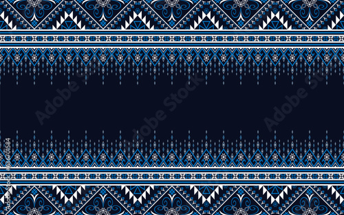 Textile design, oriental geometric embroidery for background or rug, wallpaper, ikat, batik, curtain design, vector illustration
