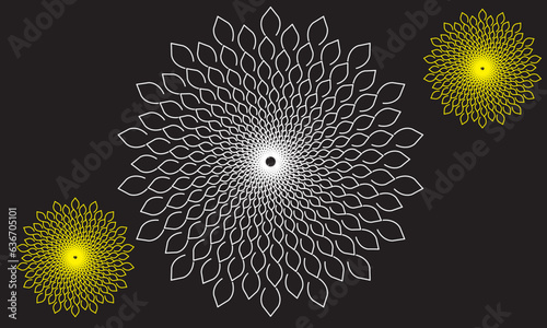 pattern in the form of a mandala. tato mandala.  Decorative pattern in simple style.